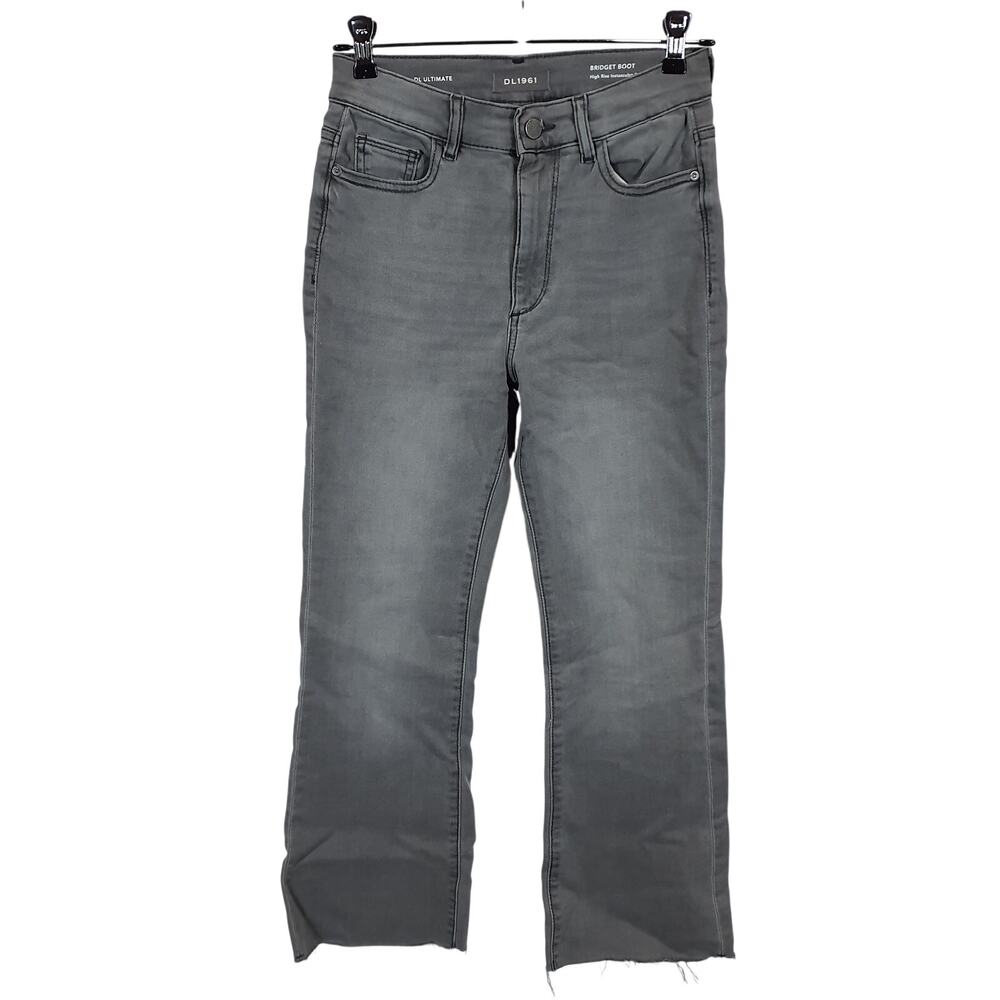 Bloomingdale's Classic Grey Bridget Boot Denim Jeans Size 25 - Picture 2 of 5